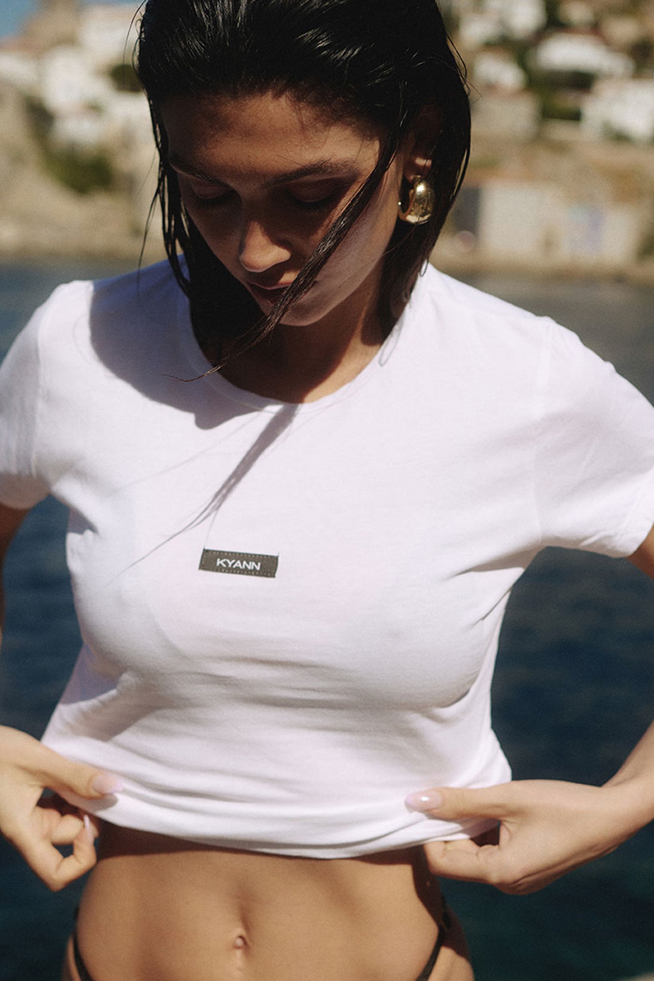 NINETIES FIT TEE — WHITE