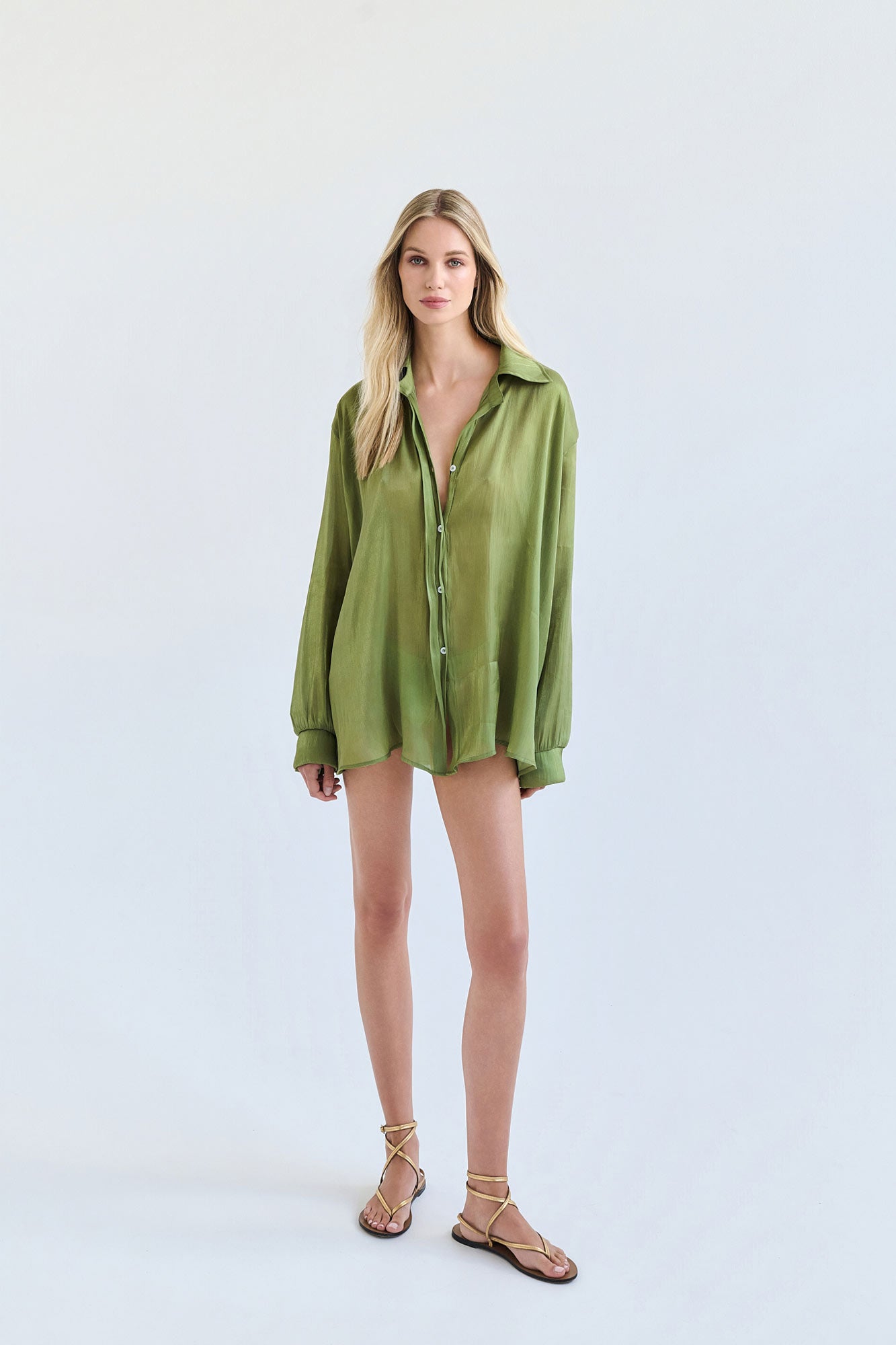 KYMA SHIRT — OLIVA